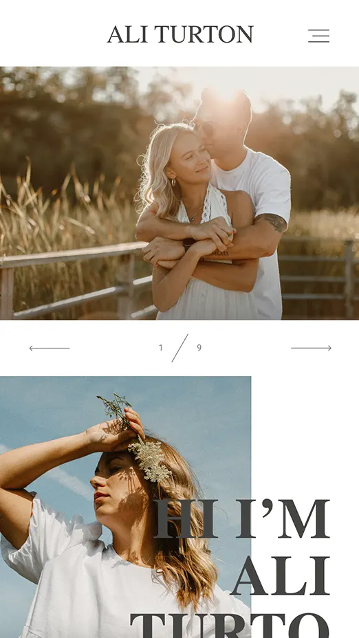 ali turton website design