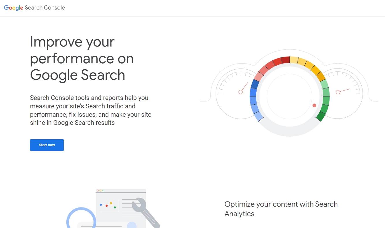 google search console screenshot