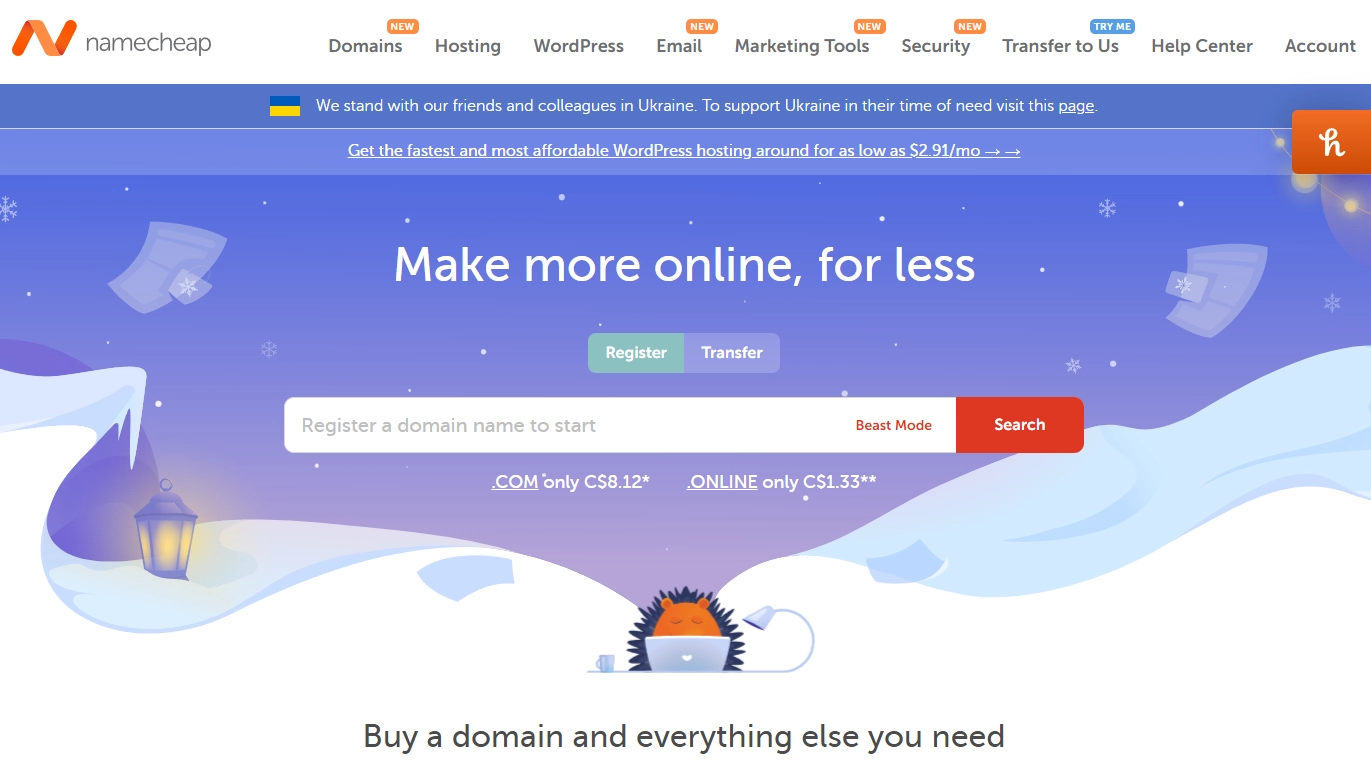namecheap domain registrar
