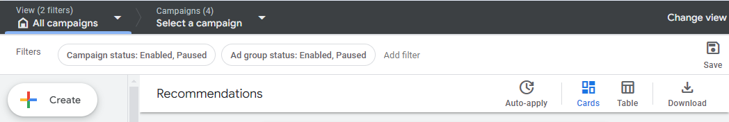 auto apply button in google ads