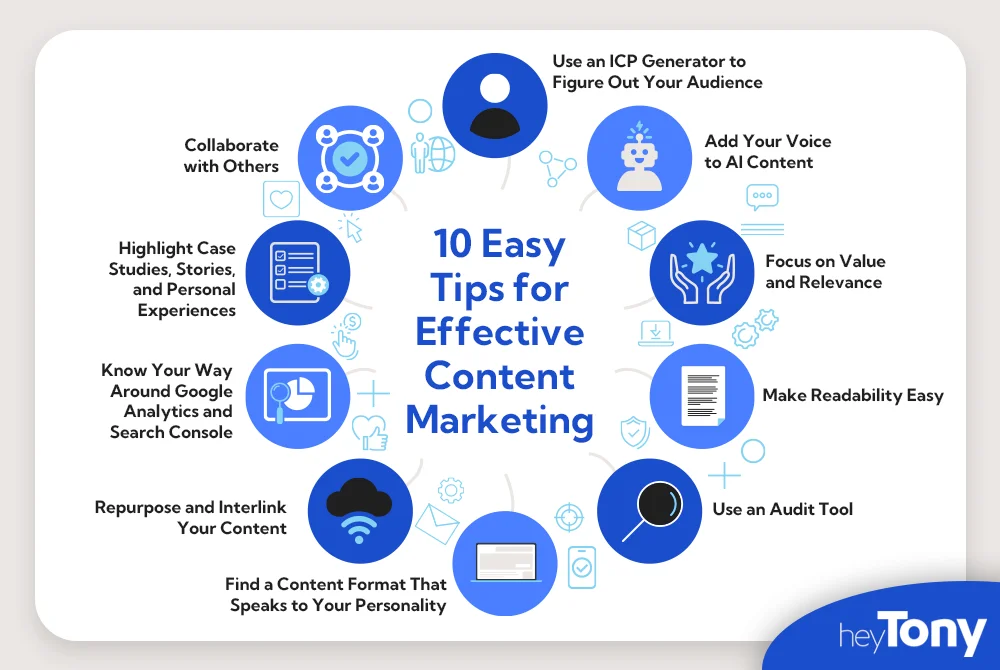 10 easy tips for effective content marketing